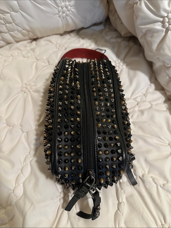 Christian Louboutin Handbags - Black Studded Louboutin make up pouch